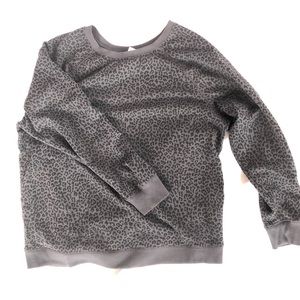 Old Navy leopard print sweatshirt